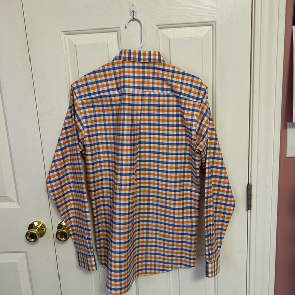 Brooks Brothers orange and blue button up - Picture 2 of 3